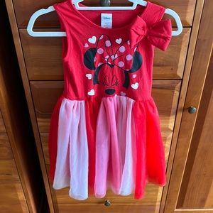 Girls Minnie Mouse Tutu Dress NWT size Medium (7:8) Disney